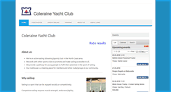 Desktop Screenshot of coleraineyachtclub.co.uk