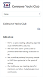 Mobile Screenshot of coleraineyachtclub.co.uk