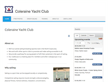 Tablet Screenshot of coleraineyachtclub.co.uk